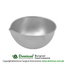 Round Dish 150 ccm Stainless Steel, Size Ø 110 x 28 mm